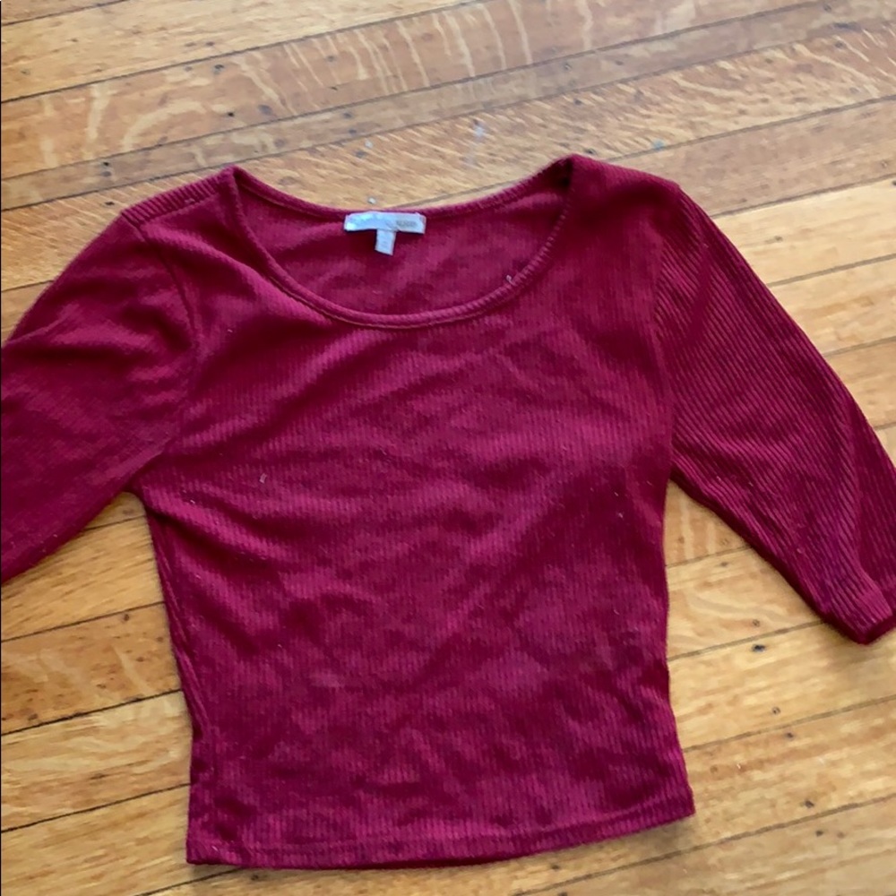 Red crop top